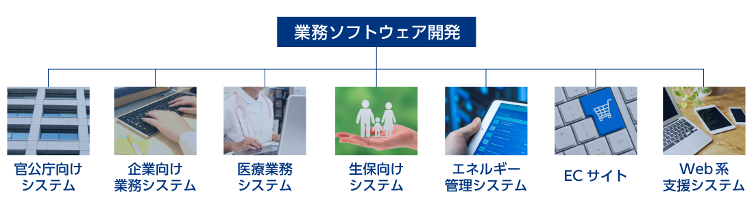 業務ソフトウェア開発の対応領域