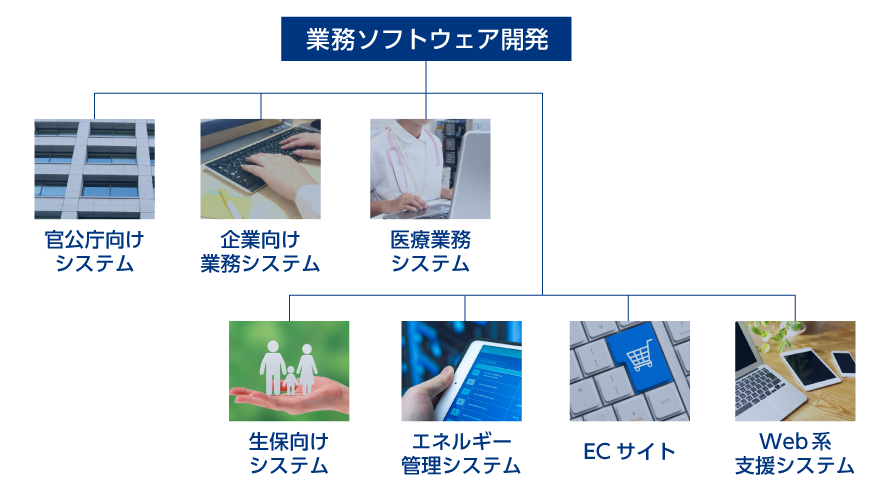 業務ソフトウェア開発の対応領域